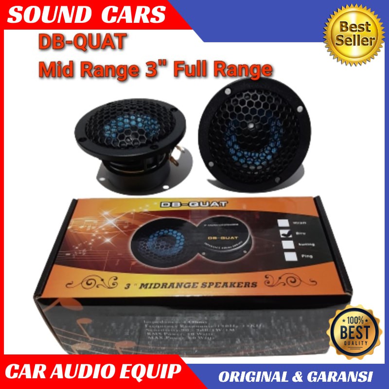 Mid Range DB - QUAT Full Ring Mid Range DB-QUAT Audio Mobil Best Quality Garansi Original