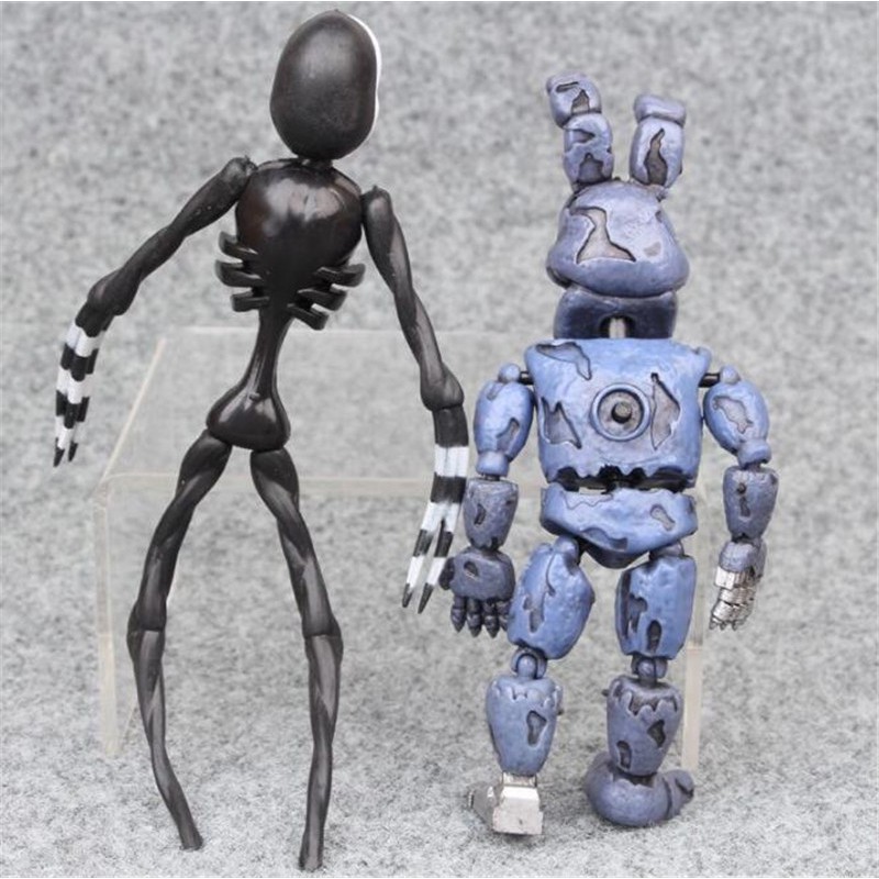 6pcs / set Mainan Action Figure Five Nights at Freddy 's Nightmare Freddy Chica Bonnie Foxy Bahan PVC Untuk Dekorasi Kue