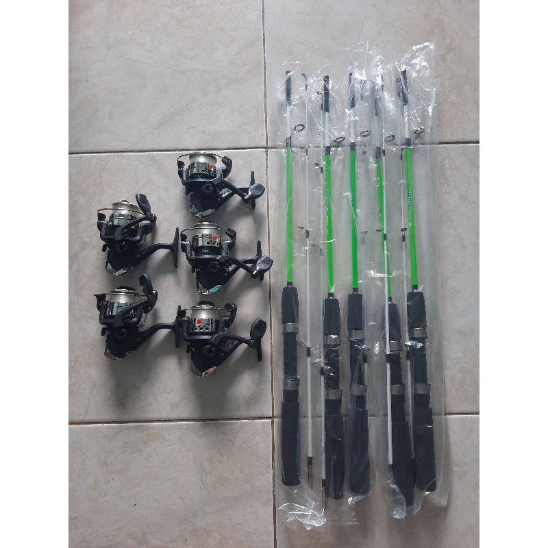 Set Joran pancing Udang Lentur 120cm 3set 5set