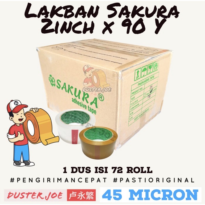 

PEREKAT-PENGIKAT- LAKBAN SEGITIGA MAS BENING/COKLAT 2 INCH(48MM) X 90 Y KUALITAS DAIMARU - COKLAT,