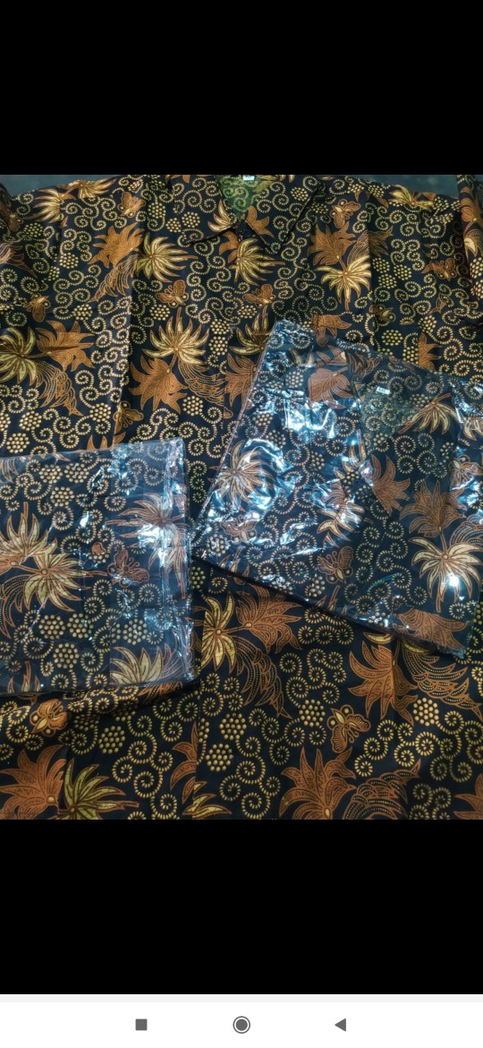 Baju Couple Keluarga Jazzy Sogan Telo Terbaru / Set Baju Keluarga Batik Bisa Pisah Batik Anak