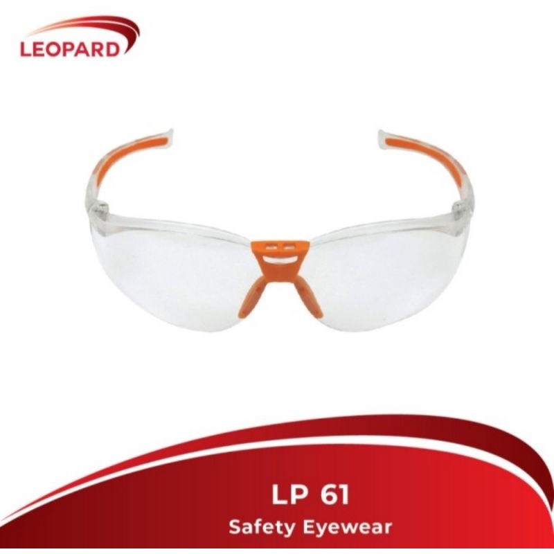 Kacamata safety leopard LP 61 clear