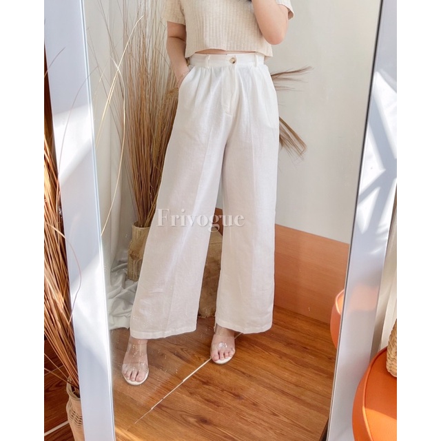 Eonnie Culotte Linen Pants