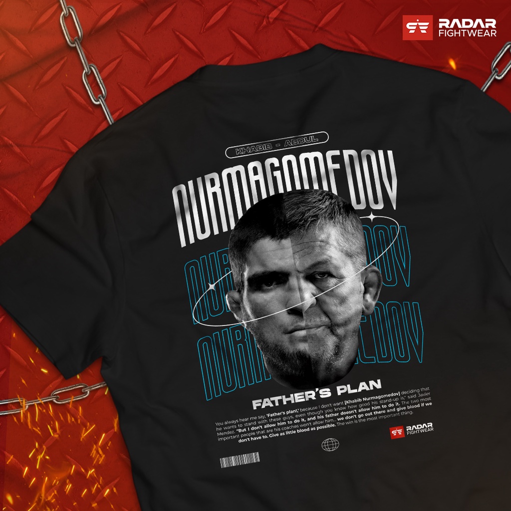 FATHER'S PLAN Kaos MMA UFC Ultimate Fighting Championship Radar Fightwear Tshirt Premium