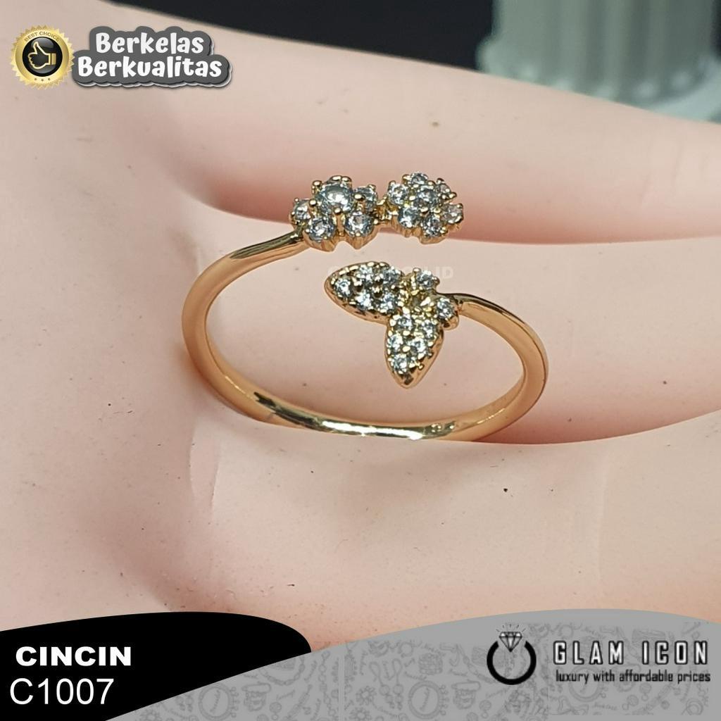 Cincin Wanita Motif kupu-kupu dasi silang C1007 CCG