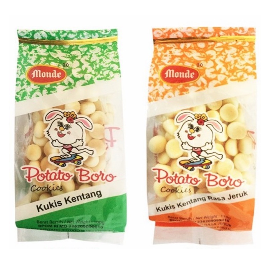 

Monde Potato Boro Kukis Kentang Original / Jeruk 100 gram