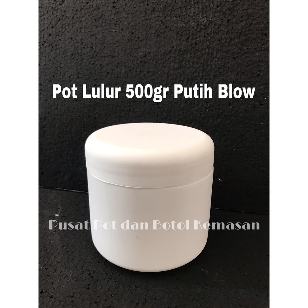 Pot Lulur 500ml Putih Blow