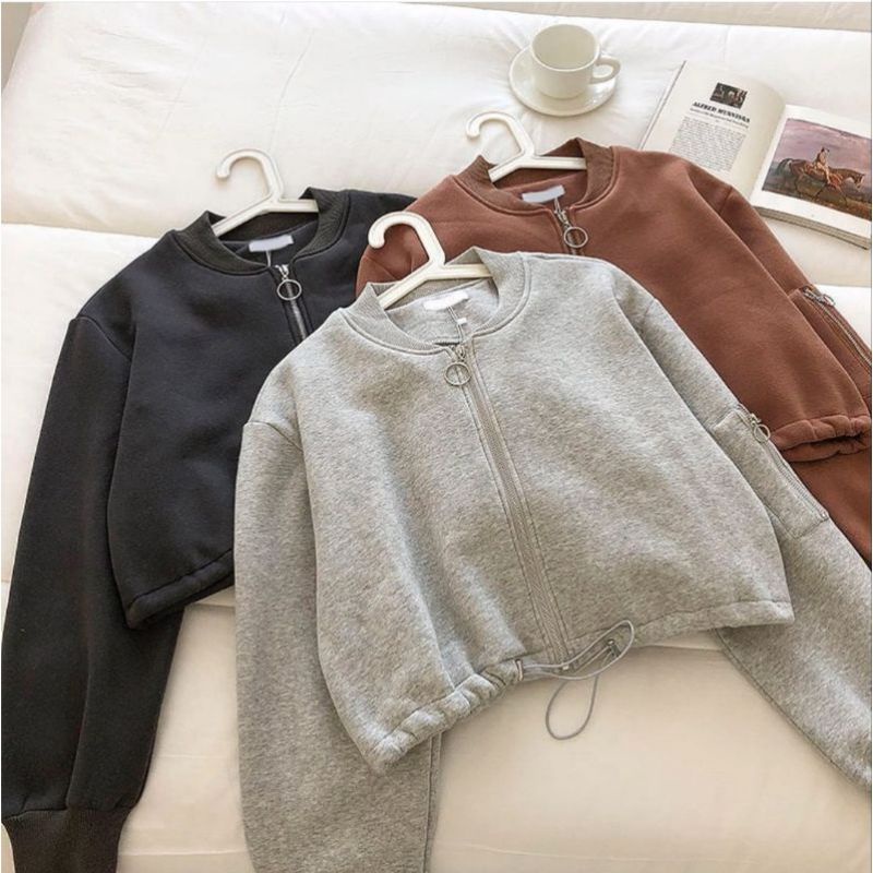 Sweater MILKY CROPPE - Switer Crop korean style