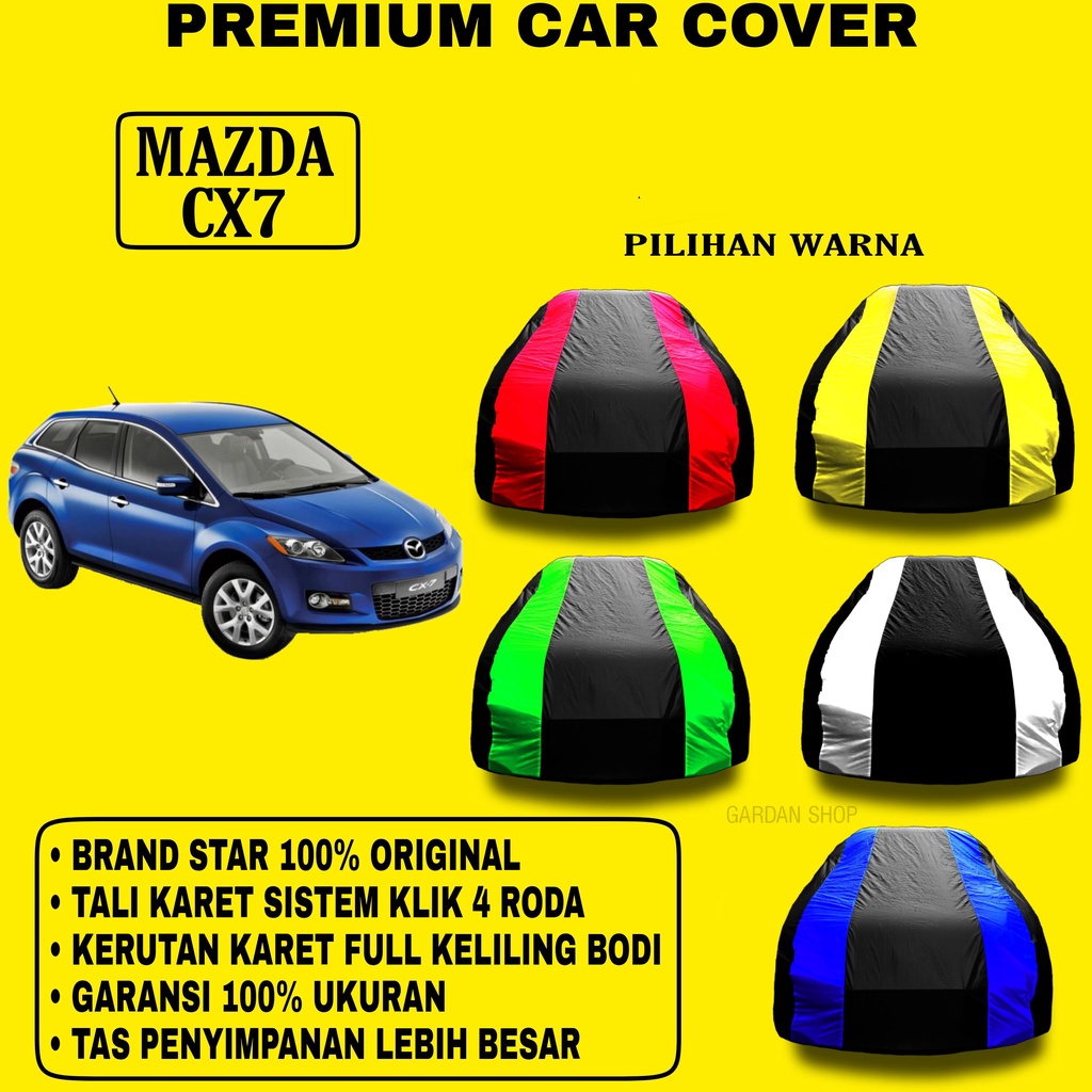 Body Cover MAZDA CX7 Garis 2 WARNA Penutup Pelindung Bodi Mobil Mazda Cx7 PREMIUM