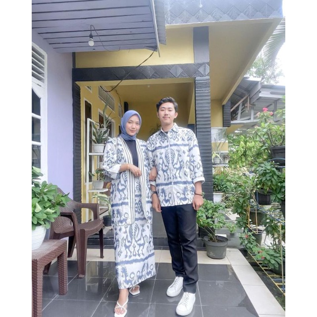 set couple tenun - baju tenun couple - seragam tenun - set tenun - couple tenun blangket - baju tenu