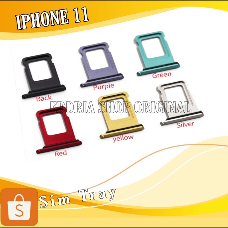 SIM TRAY / SLOT SIM IP 11 ORIGINAL NEW SINGLE SIM