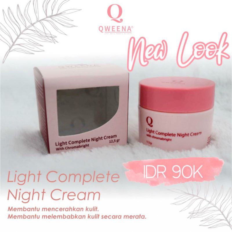 Qweena Light Complete Night Cream with chromabright '12,5gr'