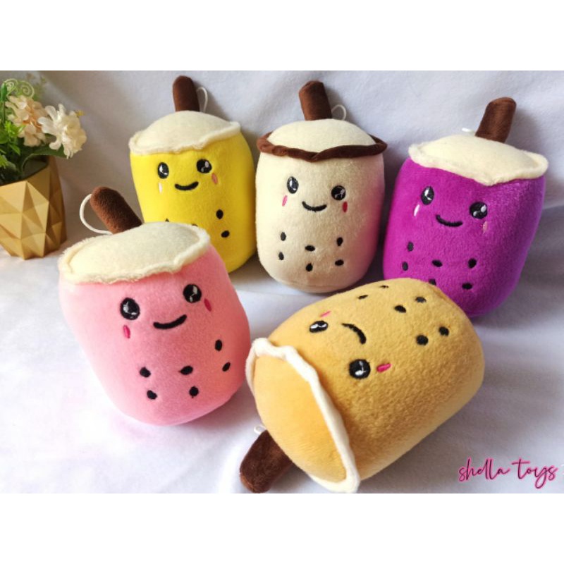 BONEKA BOBA MILK MINI 15cm Gantungan kunci Boba