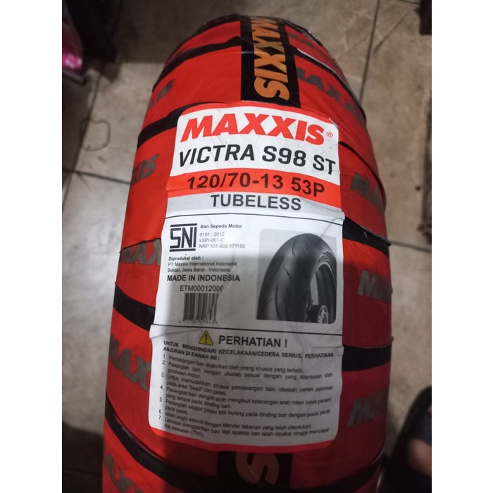 BAN MAXXIS VICTRA 120/70-13 DEPAN NMAX TUBELESS