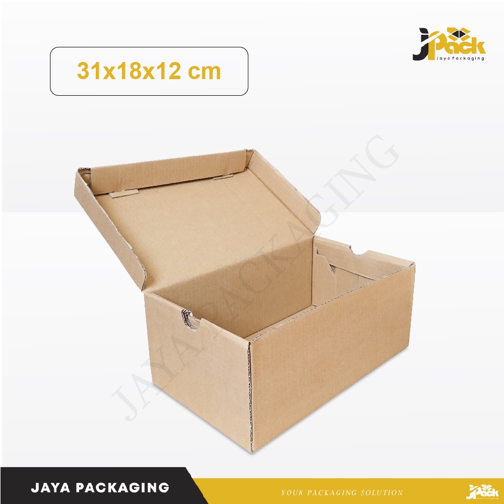 

Box 31x18x12 cm (Box Sepatu) Kardus/Karton/kemasan/packing/boxsepatu/kardussepatu/tinggi10/tinggi11/tinggi12