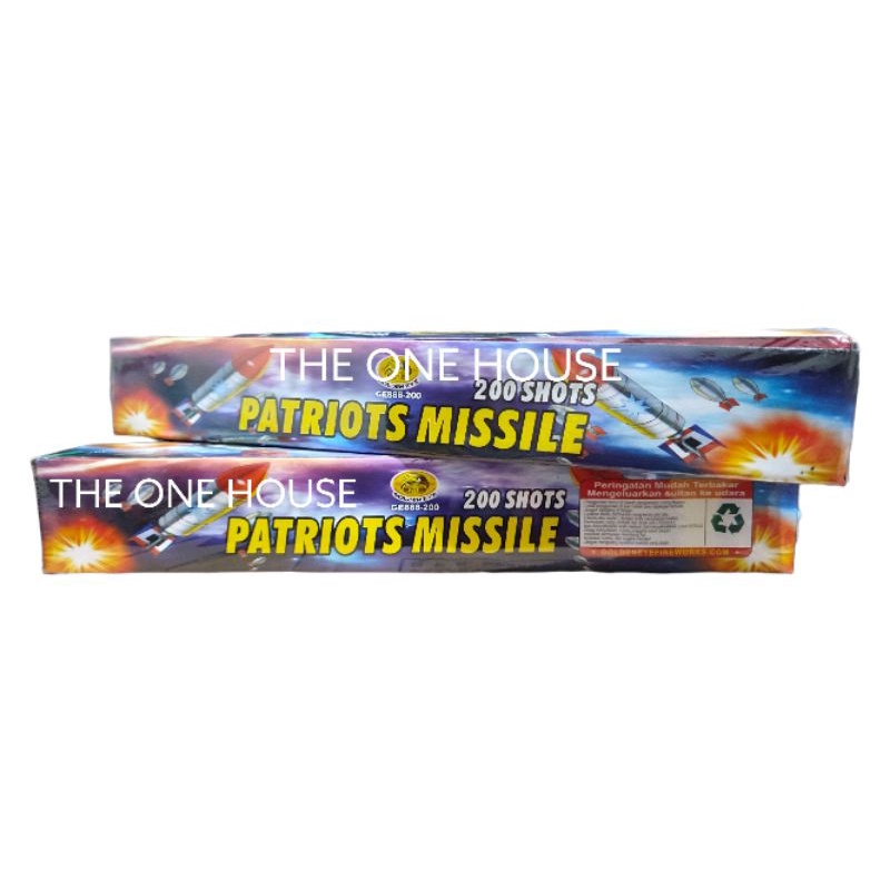 Mainan anak - anak Roket PATRIOT MISSILES 200 SHOTS ( 1PCS) JANGWE