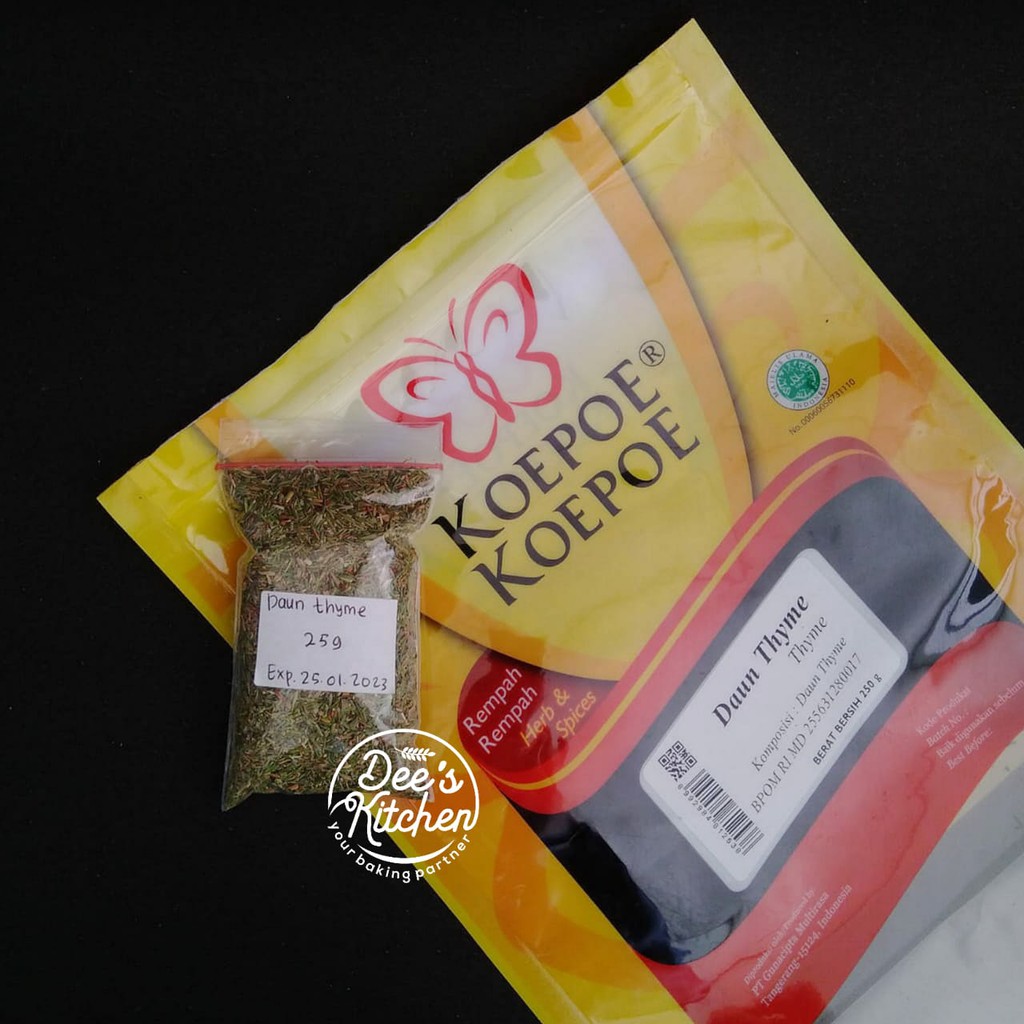 

Daun Thyme koepoe-koepoe 25 gr