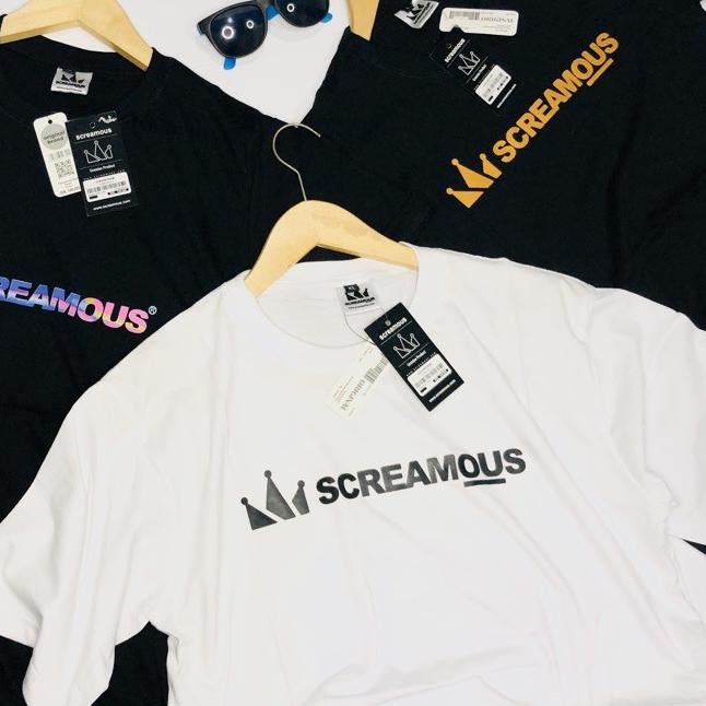 ☟ KAOS SCREAMOUS DISTRO / KAOS PRIA SCREAMOUS / SCREAMOUS PUTIH TSHIRT SCREAMOUS ♟
