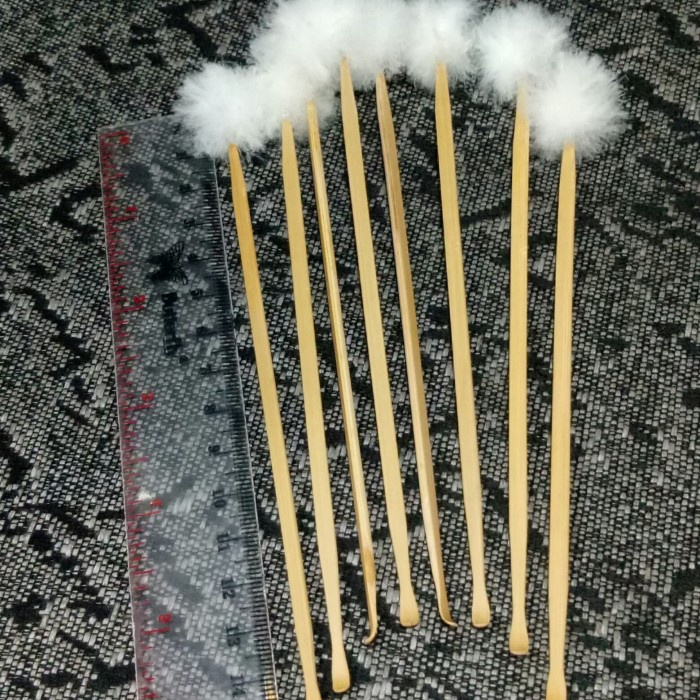 ✨COD✨ New Korek Kuping Kayu Isi 2 panjang 15 cm