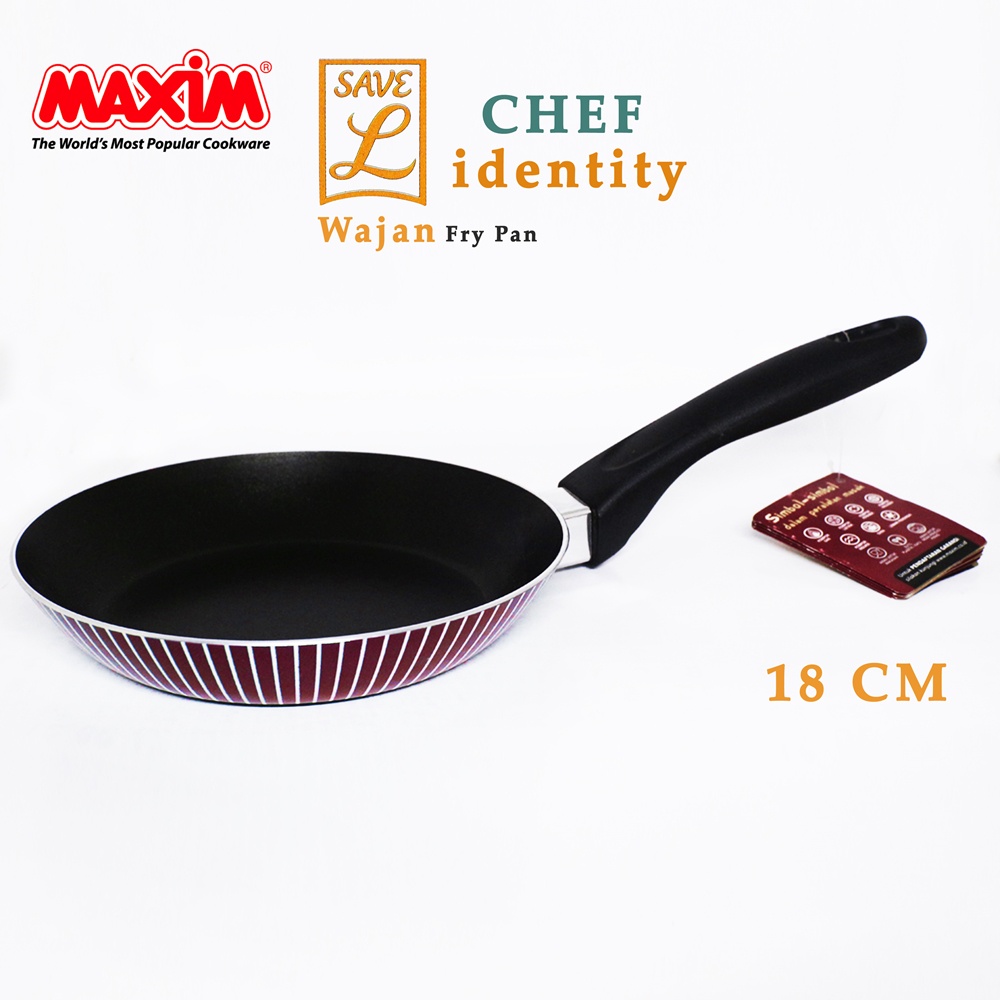 FM - Maxim Wajan  Penggorengan Frypan Living Identity 18 cm Teflon Anti Lengket