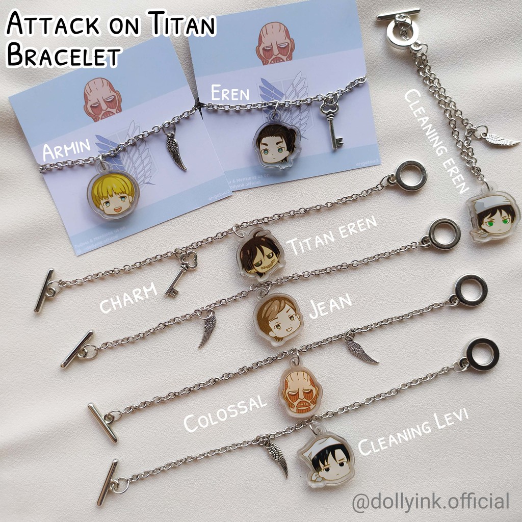 [RESTOCKING]AOT Bracelet/Attack on titan Bracelet/gelang Aot/gelang Attack on titan by dollyink