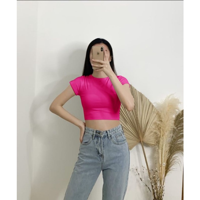 BASIC CROP PENDEK/CROP BASIC/SPANDEK SOFT