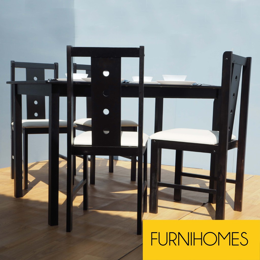 FURNIHOMES-  MEJA MAKAN + 4 KURSI " CARDOVA "