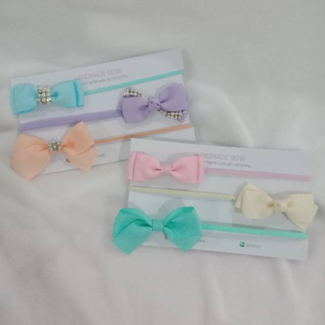

Pastel bow series (1set isi 6pcs sesuai foto)