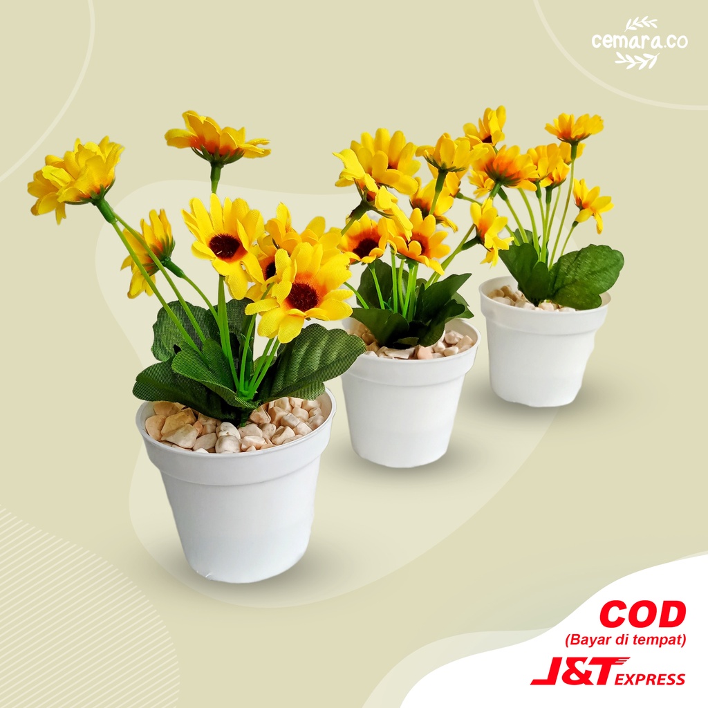 Jual Bunga MATAHARI Mini Hias Artificial Dekorasi Rumah | Shopee Indonesia