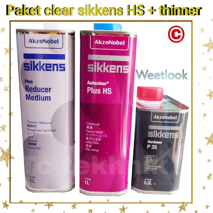 Clear sikkens hs - sikkens p25 full set - pernis mobil sebening kaca
