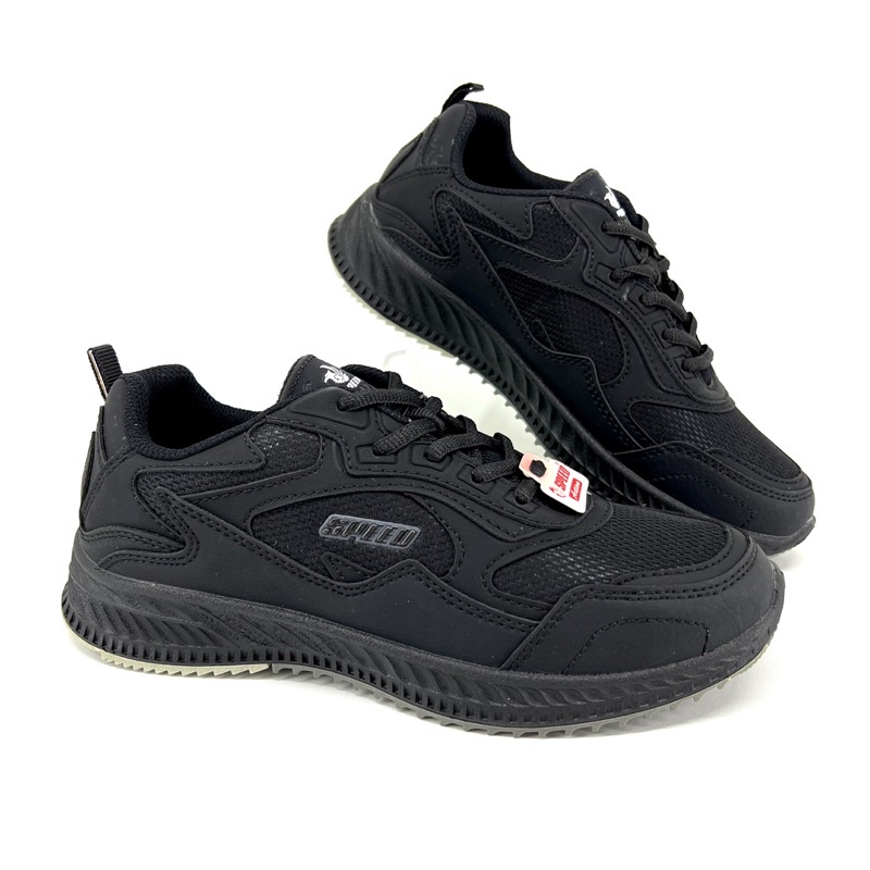 Sepatu Sekolah Hitam Polos SPEED WISDOM BRICIO / BENADINO by Loggo (38-43)