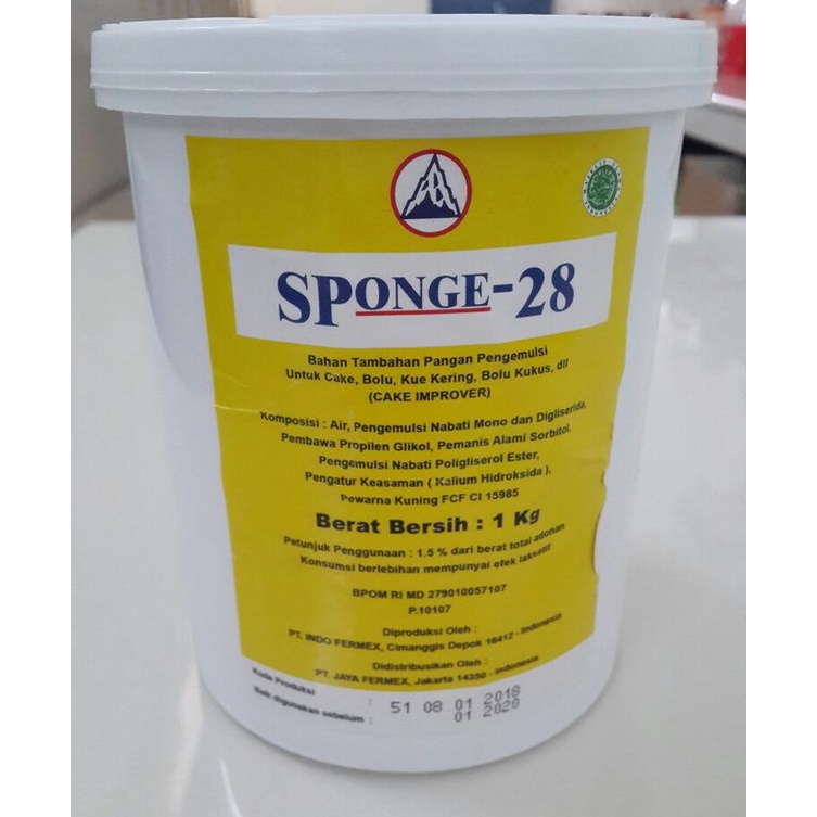 

Cake Emulsifier Sponge 28 (Kemasan 100g)