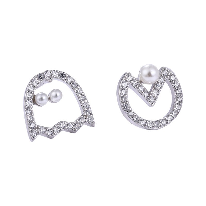 Anting Silver Perak S925 Wanita Fashion Murah AAS015 motif flip flop PAC MAN sangat unik dan lucu
