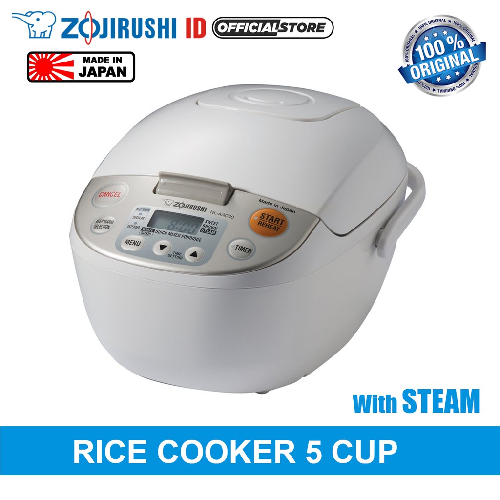 Zojirushi Rice Cooker Digital Fuzzy Logic NL-AAQ 10 CA - 1 Liter White