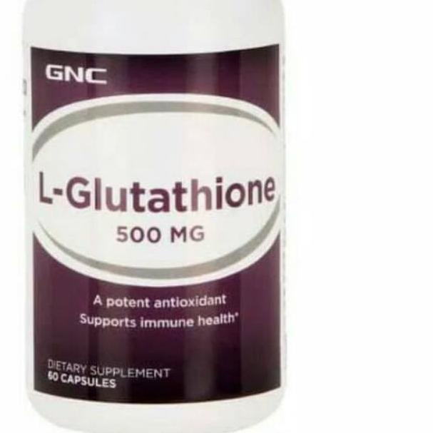 ▼ GNC L-GLUTATHIONE 500MG ANAK AUTIS INSULIN LANSIA STRESS LEMAK HATI 50 TABLET ☺
