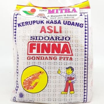 

FINNA KERUPUK GONDANG PITA RASA UDANG ASLI SIDOARJO 500gr | KRUPUK MENTAH ASLI FINA KHAS SIDOARJO