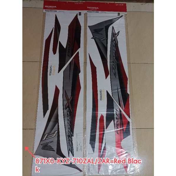 STRIPING SUPRAX/871X0-KYZ-710ZAL/ZAR/RED BLACK/FULL SET