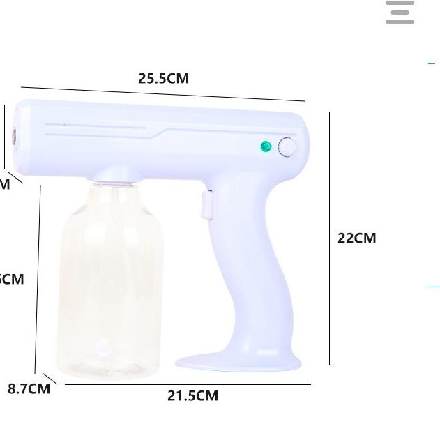 ☁ 300ml 800ml Fogging Machine Wireless Disinfection Blue Light Nano Spray Sprayer ➱