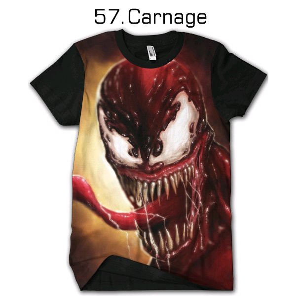 Kaos Carnage 57 Tshirt Dewasa Cowok Cewek Baju Anak kids Jaman Now Bukan Jaket Dilan