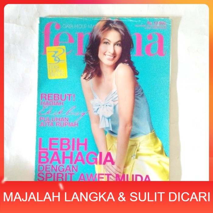 Majalah FEMINA No.37 Sep 2004 Cover DIANA PUNGKY Langka