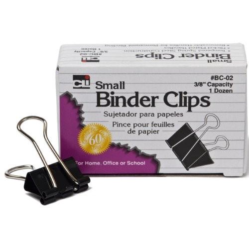 

Klip | Charles Leonard Small Binder Clips, 3/4 Inch, 12 Per Box, Set Of 12 Bo