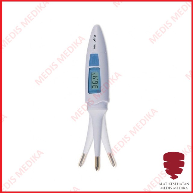 Thermometer Digital Microlife MT200 Alat Ukur Suhu Badan Tubuh Termometer Elastis Thermo Gold Tip