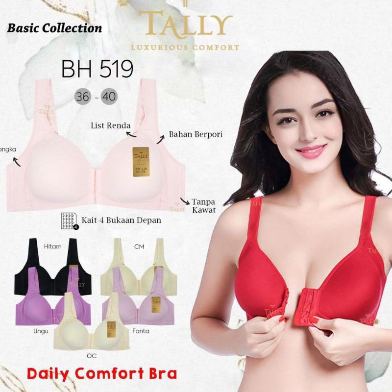 Bh Tally 519 || BH Kancing Depan Tally 519