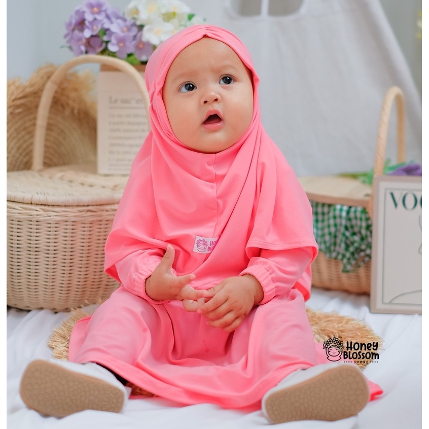 HoneyBlossom - gamis bayi / gamis bayi perempuan 6 12 bulan / gamis bayi perempuan lylia