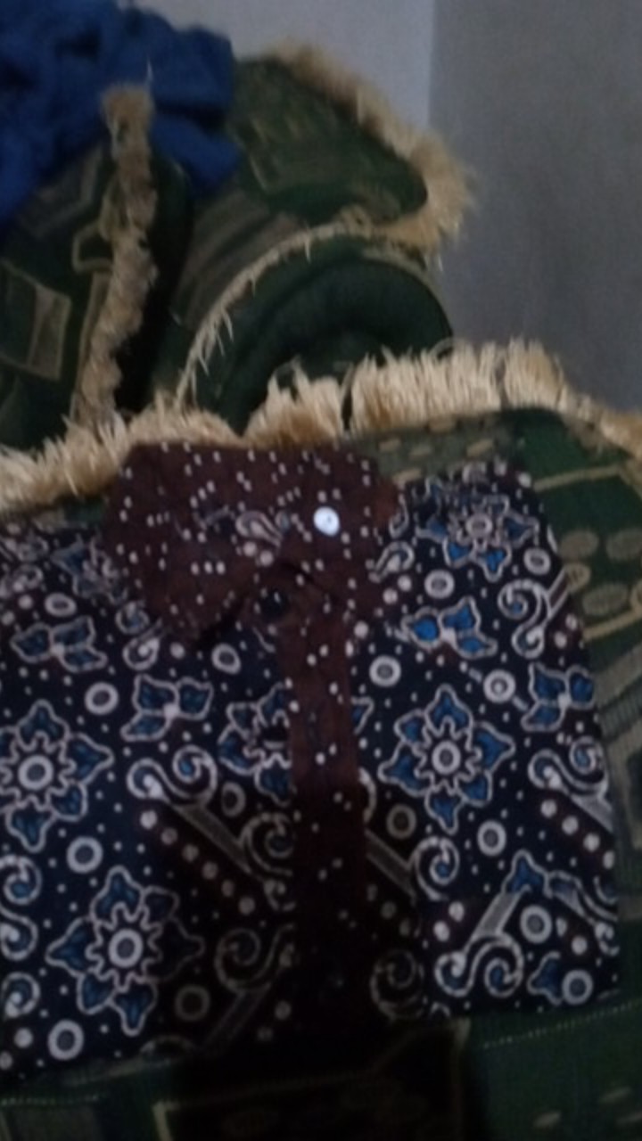 Batik Couple Keluarga Sania Ruffle Ori Ndoro Jowi Dnt Motif Mataram