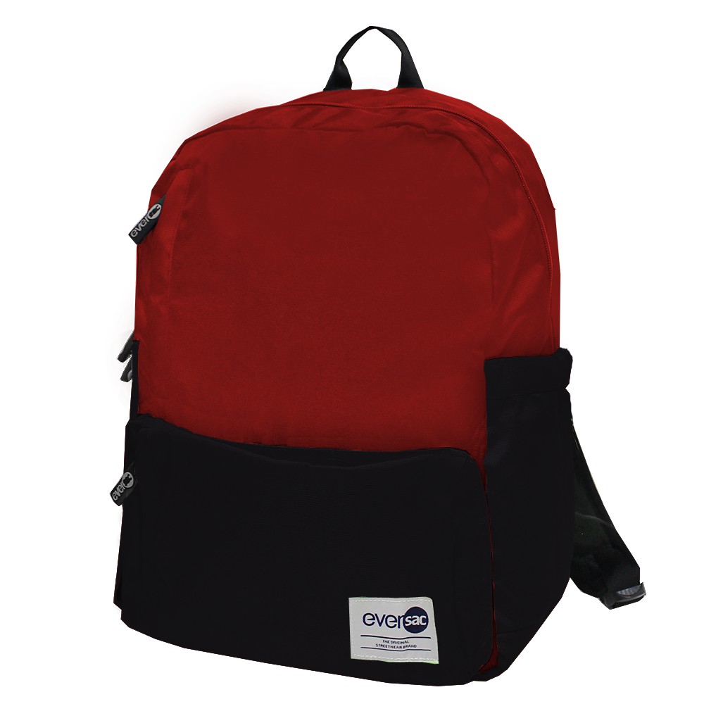 Eversac Backpack Happy F Red Black-1