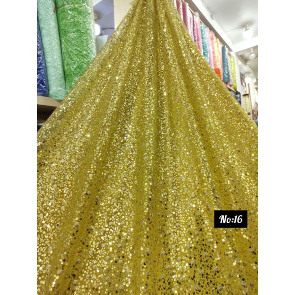 Tile Tulle Zuhair Payet Penuh Brokat Sequin Dress Sugar Daddy Promo