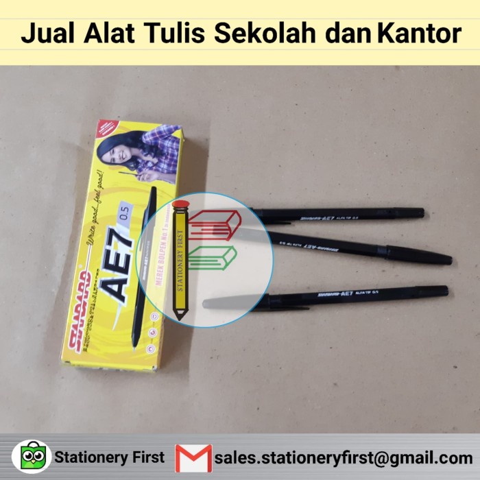 

TULIS-ALAT- PEN PULPEN STANDARD AE-7 PER LUSIN - HITAM -ALAT-TULIS.