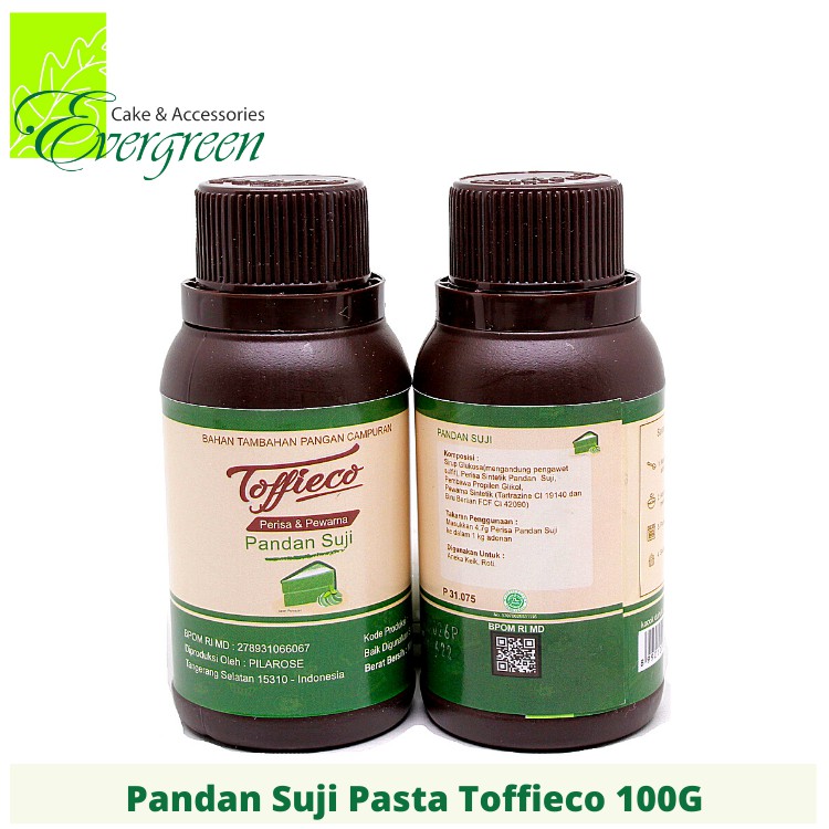 

Pandan Suji Pasta Toffieco 100 G