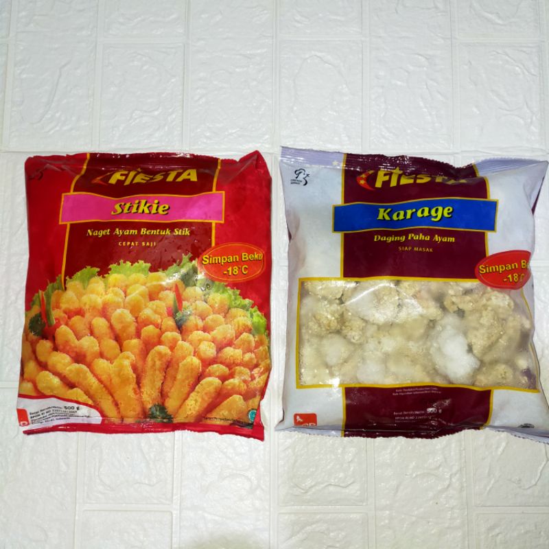 

FIESTA STIKIE CHICKEN NUGGET/NAGET AYAM / FIESTA KARAGE 500g Warung Online